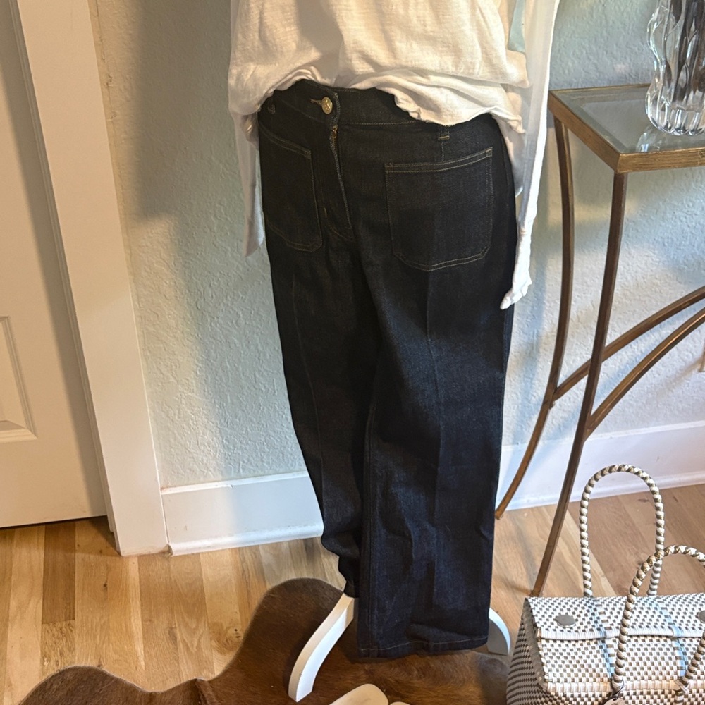 J.Crew denim jeans with front patch pockets sz 25 waist